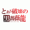 とある破壊の黒薔薇龍（ブラック・ローズ・ドラゴン）