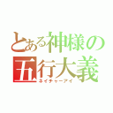 とある神様の五行大義（ネイチャーアイ）