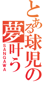 とある球児の夢叶う（ＳＡＮＧＡＷＡ）