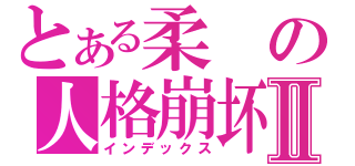 とある柔の人格崩坏Ⅱ（インデックス）