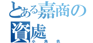 とある嘉商の資處（小角色）