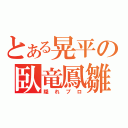 とある晃平の臥竜鳳雛（隠れプロ）