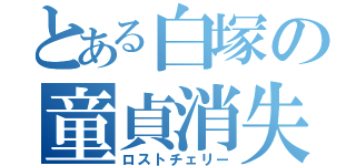 とある白塚の童貞消失（ロストチェリー）