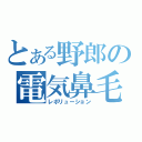 とある野郎の電気鼻毛（レボリューション）