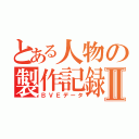 とある人物の製作記録Ⅱ（ＢＶＥデータ）