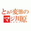 とある変態のマジ川原（キチガイ）