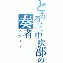 とある三中吹部の奏者（フルート）