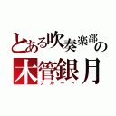 とある吹奏楽部の木管銀月（フルート）