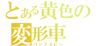 とある黄色の変形車（バンブルビー）