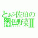 とある佐伯の緑色野菜Ⅱ（ブロッコリー）