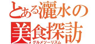 とある灑水の美食探訪（グルメツーリズム）