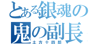 とある銀魂の鬼の副長（土方十四郎）