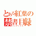 とある紅葉の禁書目録（インデックス）