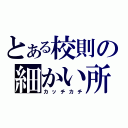 とある校則の細かい所（カッチカチ）