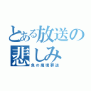 とある放送の悲しみ（負の魔境葬送）