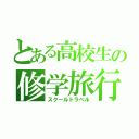 とある高校生の修学旅行（スクールトラベル）