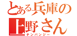 とある兵庫の上野さん（チンパンジー）