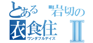 とある岩切の衣食住Ⅱ（ワンダフルデイズ）