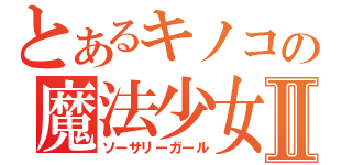 とあるキノコの魔法少女Ⅱ（ソーサリーガール）