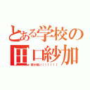 とある学校の田口紗加（背が低い！！！！！！）