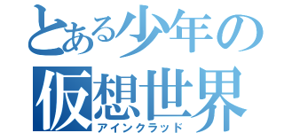 とある少年の仮想世界（アインクラッド）