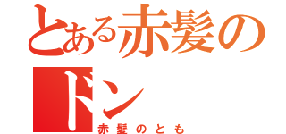 とある赤髪のドン（赤髪のとも）