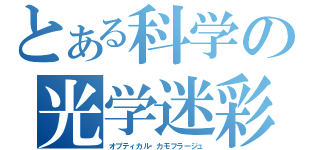 とある科学の光学迷彩（オプティカル・カモフラージュ）