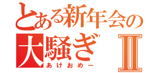 とある新年会の大騒ぎⅡ（あけおめー）