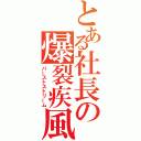 とある社長の爆裂疾風弾（バーストストリーム）