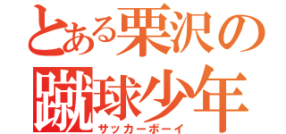 とある栗沢の蹴球少年（サッカーボーイ）