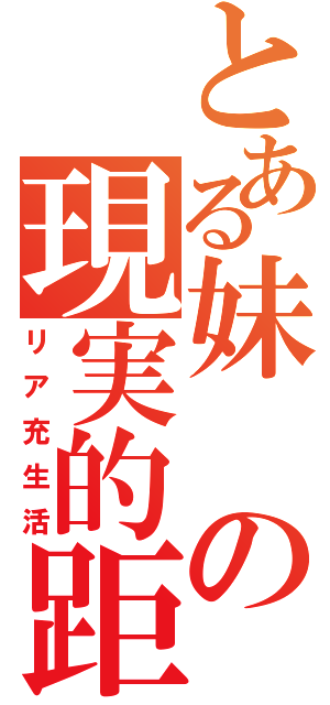 とある妹の現実的距離（リア充生活）