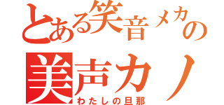 とある笑音メカの美声カノ君（わたしの旦那）