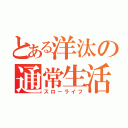 とある洋汰の通常生活（スローライフ）