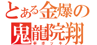 とある金爆の鬼龍院翔（半ボッキ）