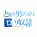 とある男ののロリ奴隷（インデックス）