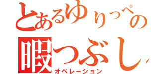 とあるゆりっぺの暇つぶし（オペレーション）