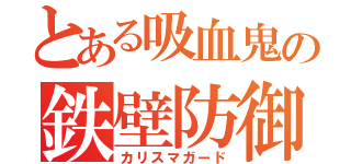 とある吸血鬼の鉄壁防御（カリスマガード）