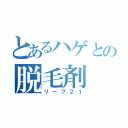 とあるハゲとの脱毛剤（リーブ２１）