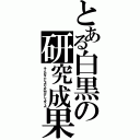 とある白黒の研究成果（そんなことより片付けしようよ）