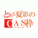 とある夏影のＣＡＳ枠（ツインキャスト）