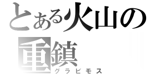 とある火山の重鎮（グラビモス）