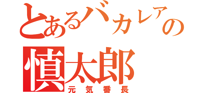 とあるバカレアの慎太郎（元気番長）